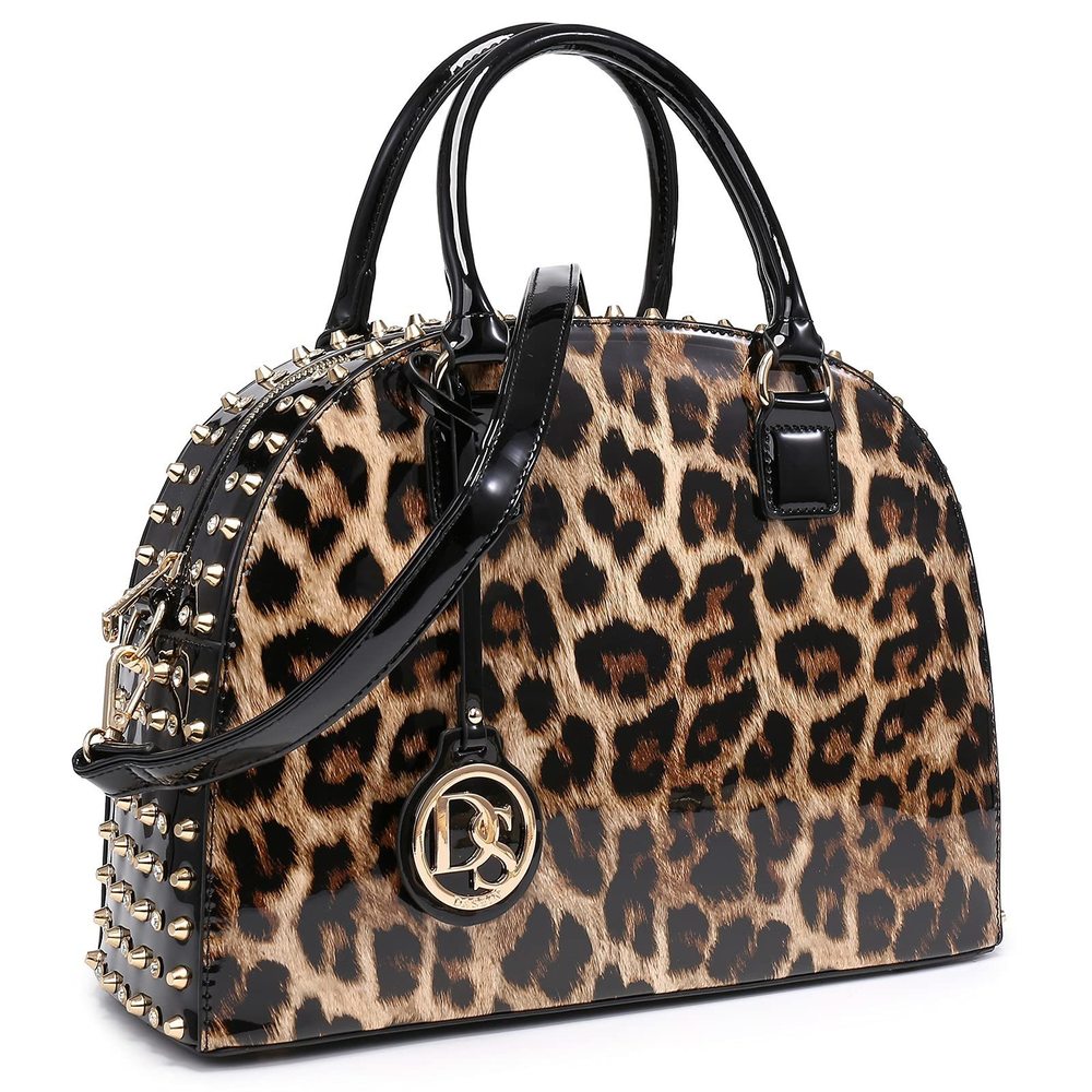 Patent Leather Purses Handbags Dome Satchel Purse Work Tote Structured :]